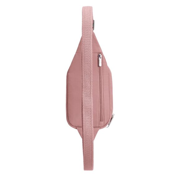 NWT Travelon Anti-Theft Roam Compact Sling Bag 43674-215 Desert Pink One Size - Picture 7 of 13